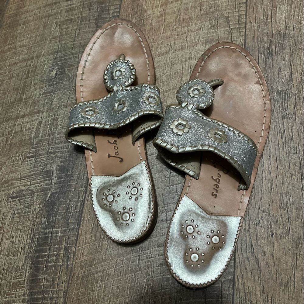 Silver and gold jack rogers